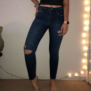 High Waisted Ankle Jeggings